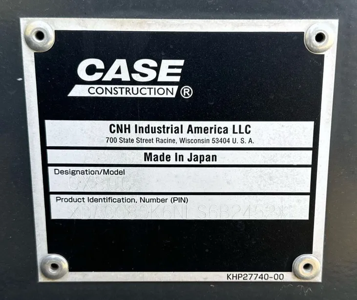 2020 Case CX80C